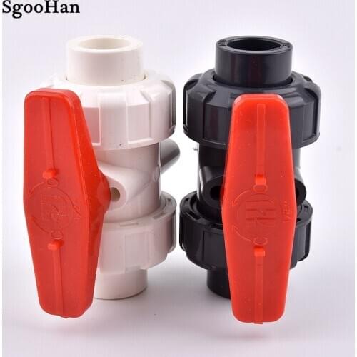 1PC 20~110mm Big Size PVC Pipe Union Globe Valve Garden Irrigation Aquarium Fish Tank Industrial Water Treatment Joint Fittings