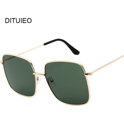 Oversized Shades Women Sunglasses Black Fashion Square Big Frame Sunglasses Female Vintage Retro Glasses Unisex Oculos Feminino