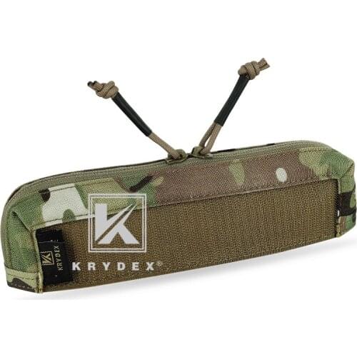 KRYDEX Tactical Zipper Insert Pouch For MK3 Chest Rig Chassis Full Length Double Zipper Panel Accessories Storage Pocket MC