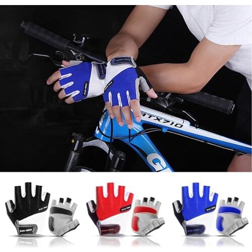 Bike Half Finger Gloves Anti-Slip Anti-sweat Cycling Gloves MTB Road Bicycle Glove Outdoor Riding Bicycle Mitten Sport Equipment