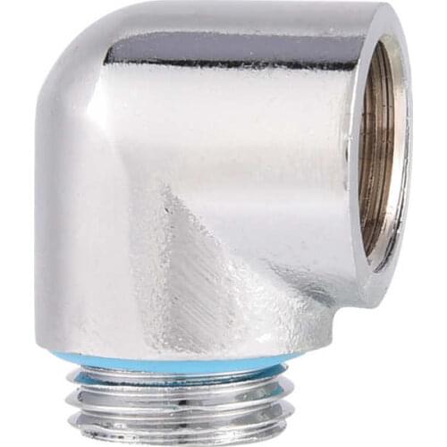 G1/4 Thread Water Cooling Fittings Tube Converter 90 Degree Elbow Connector for PC Water Cooling System