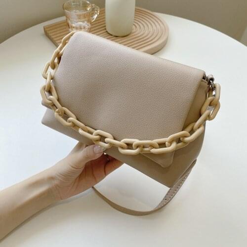 Fashion Women Chain Handbags Shoulder Bag High Quality Ladies Pu Leather Crossbody Bags for Women Casual Tote Messenger Bags New