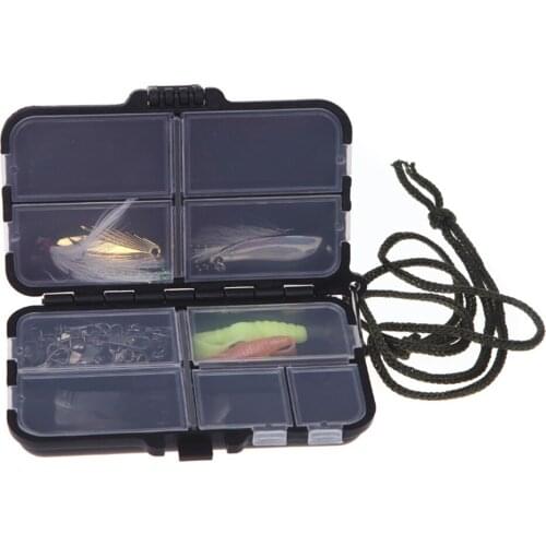 1Pcs Hot Fly Fishing Box Fishing Tackle Box Spinner Bait Minnow Popper 2 Patterns Fishing Accessories Sale