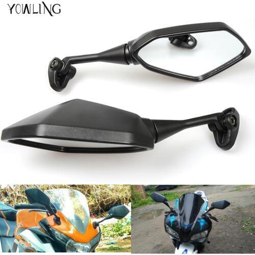 2x Universal Motorcycle Mirrors Rearview side Mirror For Yamaha YZF R3 R1 R6 R125 R15 R25 FZ8 FJR XJR 1300 Z800 NINJA250 Z1000