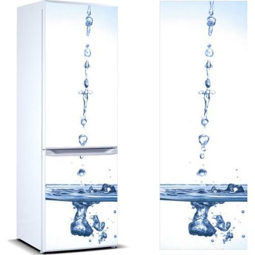 3D Fridge Sticker Refrigerator Waterdrop Dishwasher Door Cover Kitchen Home Decoration Accessories Modern 3d Wall Stickers