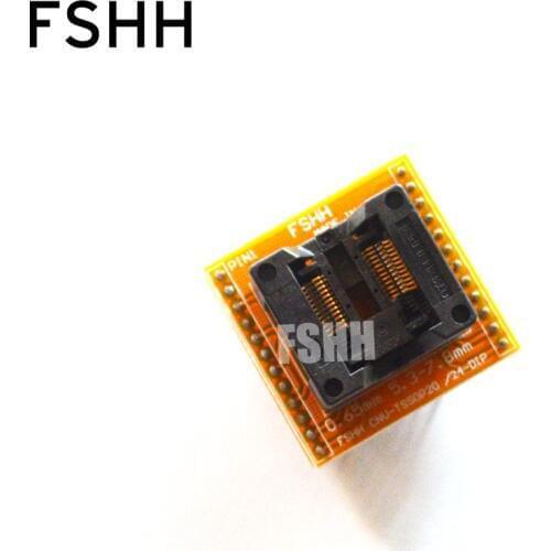 SSOP24 to DIP24 Programmer adapter Pitch=0.65mm Width=5.3mm/7.8mm TSSOP24 SSOP24 adapter Socket