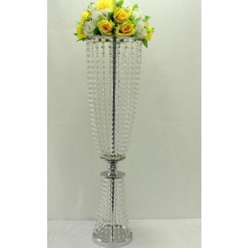 80cm tall by 22cm diameter acrylic crystal table centerpiece flower stand event wedding decoration