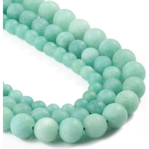 6/8/10mm Chrysoprase Australia Jades Natural Green Matte Round Stone Beads for Jewelry Making DIY Bracelet 15" Minerals Beads