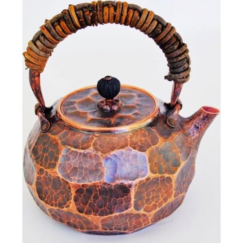 Pure Copper Pot One Full Piece Retro Teapot Water Kettle Thick Top Grade Gift Handmade