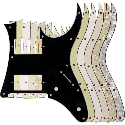 Pleroo Custom Electric Guitar Parts - For Ibanez MIJ RG3550MZ Guitar Pickguard HH Humbucker Pickup Scratch Plate Multiple Colour