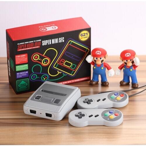 Mini TV Retro Game Console 8Bit Built-In 621/620 Classic Games AV Classic Game Console With Gamepad Handheld Gaming Player