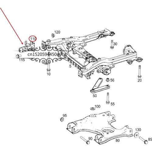 Bumper skeleton bracket Front beam head bracket Suitable for V-Class V 260mer c ed es-be nz2.0T 2016-2018 Front axle skeleton