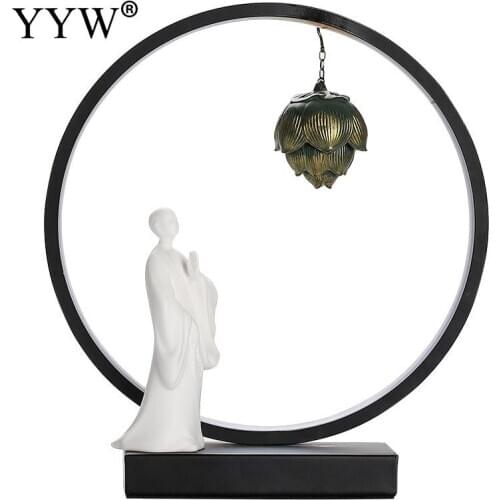 Incense Burner Led Backflow Ceramic Chinese Style Zen Creative Retro Ornaments For Home Or Office Decorate Incense Sticks Holde