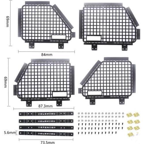 Metal window mesh for 1/10 RC CAR TRX TRX-4 RC4WD D90 D110 parts(can roll over)