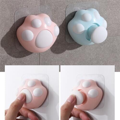 Cat Claw Fun Hook Self Adhesive Door Wall Hangers Suction Cup Sucker Wall Hooks Hanger For Kitchen Bathroom Accessories