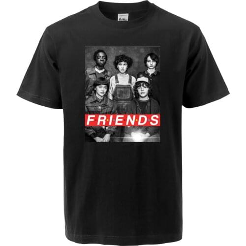 T-shirt Mens TV Show Stranger Things Print Fashion Casual Funny Short Sleeve Fitness 2019 Summer Loose Fit Hip Hop Streetwear