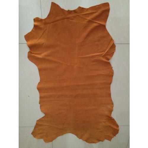 Genuine brown color split pig leather for bag shoe