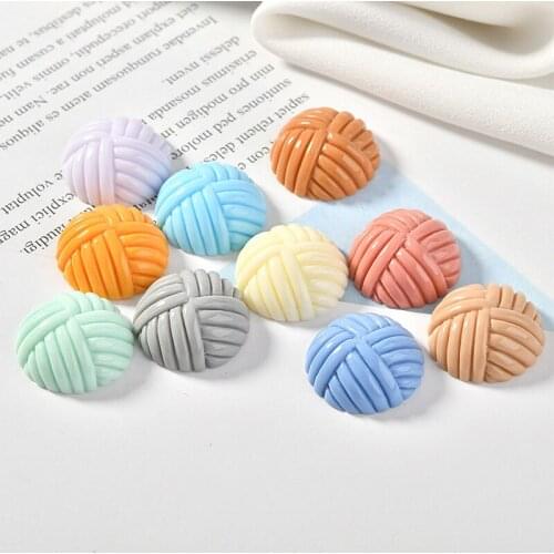 Wholesale 100pcs 19MM Flatback Resin Cabochons Half Round Mesh Ball Shape DIy Jewelry Findings Ornament Accessories Craft