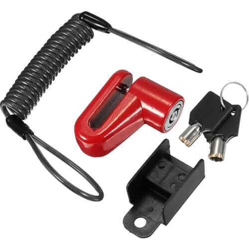 Anti-Theft Steel Wire Lock Disc Brakes Wheels Locker Replacement for Xiaomi Mijia M365 Electric Scooter