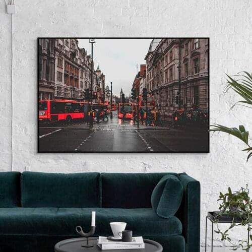 Modern Art Street Intersection Scenery Posters and Prints Wall Art Canvas Paintings Living Room Decoration Home Decoration Art