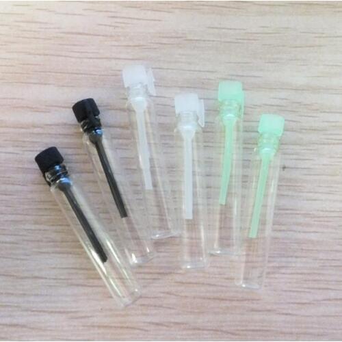2 ML Black Glass Perfume Bottles Colours Glass Cosmetics Top Grade Empty packing bottle
