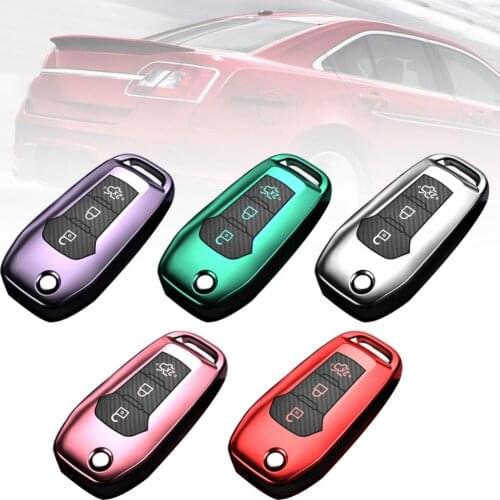 Stylish 3+1 Buttons Car Remote Key Fob Protection Cover Case for Ford Escort