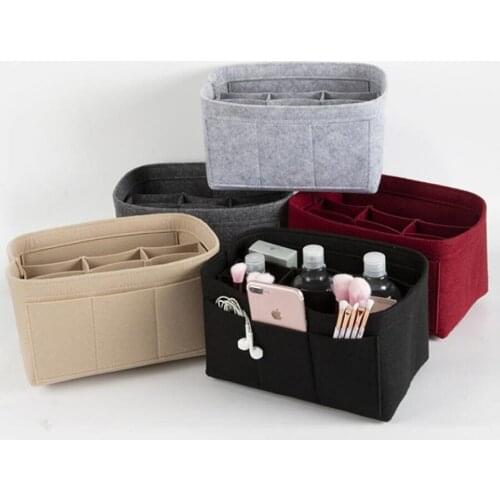 For Speedys Neverfulls handBag Insert Organizer Purse Insert Organizer Bag Shaper Bag Liner Felt cosmetic bag storage bag
