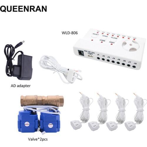 WLD-806 Water Leak Detector Alarm System For Home Security DN15 DN20 DN25 Water Leakage Sensor Flood Alter Overflow Detection