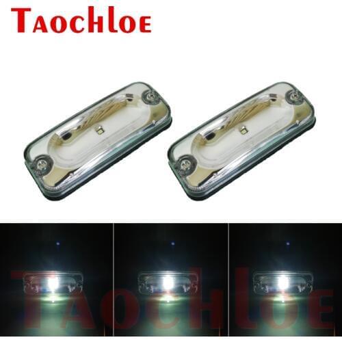 1Pc 24V LED White Clearance Lights For DAF CF Heavy Truck Lorry Top Sun Visor Signal Warning Lamps Side Maker Light