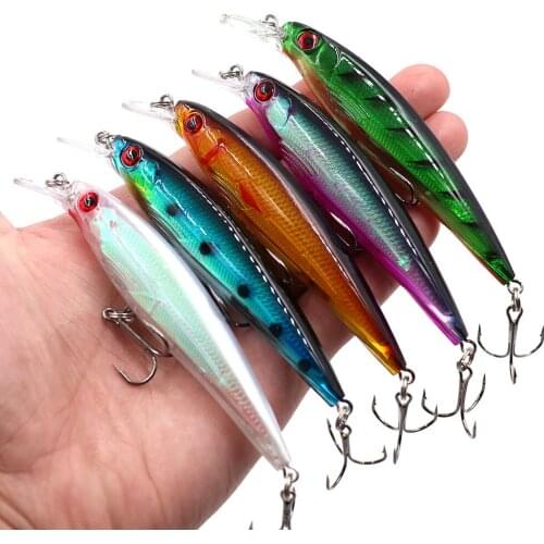 1pcs Minnow Lure Fishing Wobbler Deep Long Cast Fishing Lures Crankbaits Bait Peche Pesca Trolling Lure 11cm 13.5g