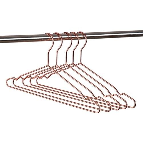 17 Inch Adult Heavy Duty Strong Rose Gold Clothes Hangers, Coat Hangers, Suit Hangers, Shirt Dress Hangers, Heavy Duty Clothing
