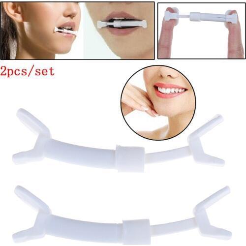 2PCS Slim Mouth Piece Face-lifting Device Smile Facial Muscle Exerciser Slim Mouth Piece Toning Toner Flex Women Supplies