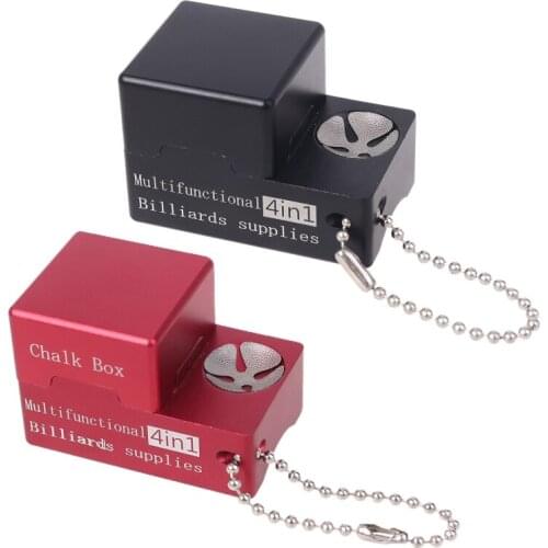 4 in 1 Billiard Cue Tip Repair Tool Snooker Pool Chalk Holder Tip Shaper Snooker