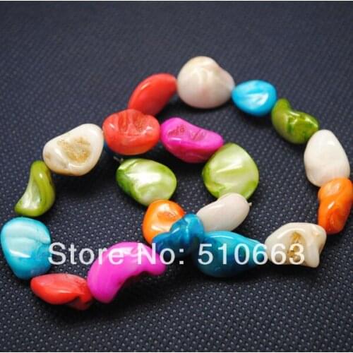 5 Pieces/Lot, Multi Color Shell Jewelry Bracelet,Charms Mother Of Pearl Bracelet,Size: 10-12mm,Free Shipping