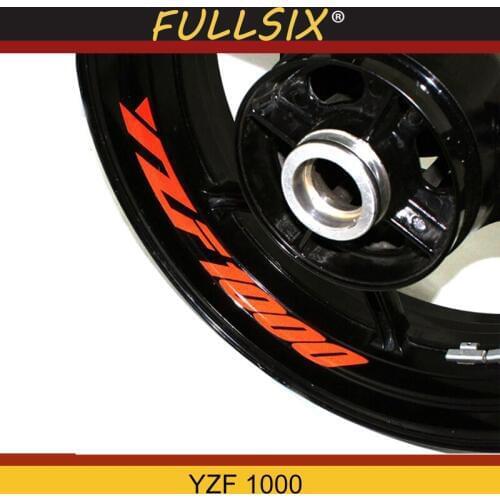 Seven colors 8X CUSTOM INNER RIM DECALS WHEEL Reflective STICKERS STRIPES FIT YAMAHA YZF 1000