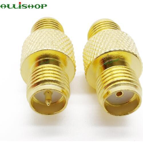 SMA Jack Adapter RP SMA Female to SMA Female Connector RP SMA Jack to Jack adapter Screw the Needle to RP SMA Male to SMA Male
