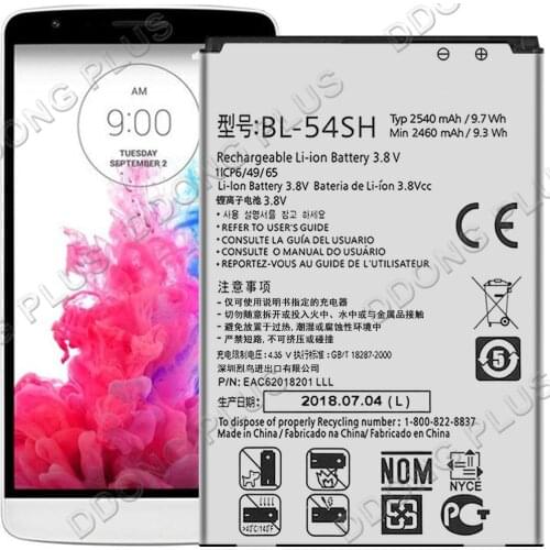 BL-54SH Battery For LG G3 Vigor D725 Battery EAC62018201 06 07 04 Replacement Repair Part