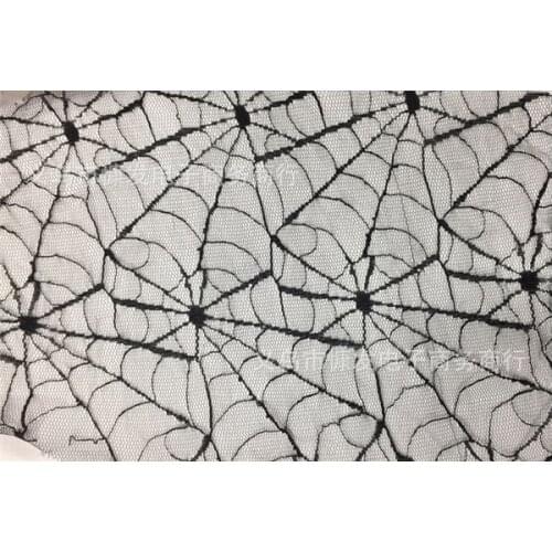 Black Net yarn lace spider web clothing fabrics, handicraft fabrics