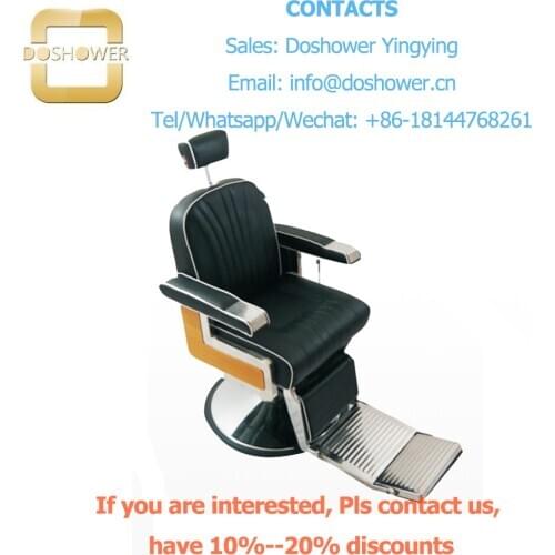 Doshower DS-T259 china reclining barber chair with wholesale barber chair hydraulic pump for antique barber chair weight
