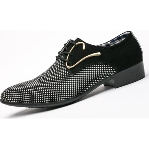 IMOSOIKO Mens Leather Shoes Pointed Toe British Korean Version of the Trend of Breathable Mens Casual Shoes Large Size 48
