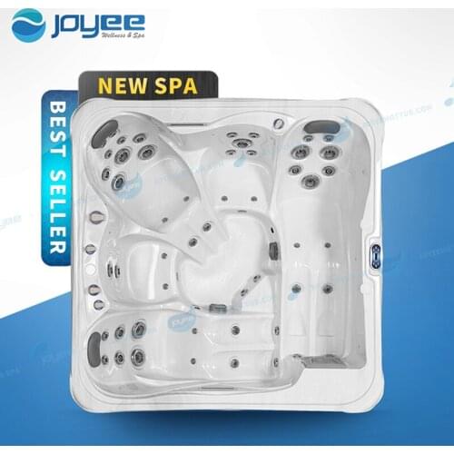 JOYEE 5 person big size massage function spa massage acrylic Chinese hot tub extra large for family bath relax