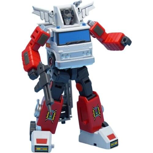 MFT MF-45R Inferno Car Robot Fire Rescue G1 Transformation Action Figure Mini Model 11cm ABS Statue Deformation Figma Toys Gfit