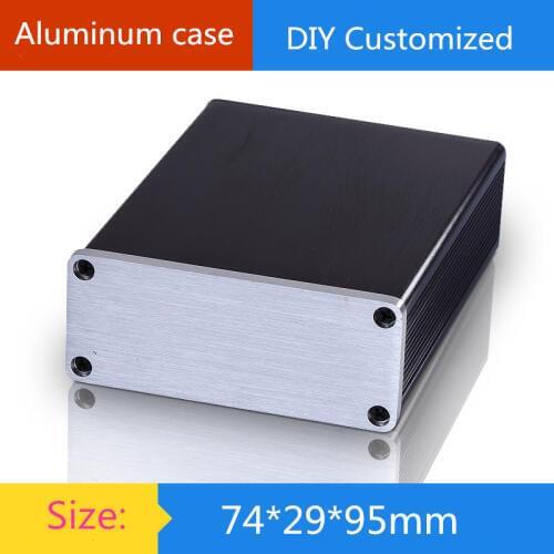 Mini Aluminum Amplifier Chassis / Instrumental Chassis / AMP Shell / Case / DIY Box (74 * 29 * 95 mm)