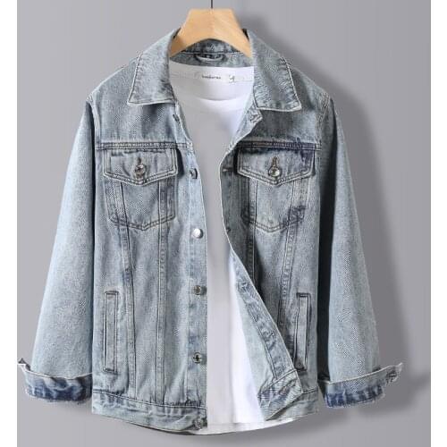 New Denim Jackets Mens High Quality Fabric Good Embroidered Crane Pattern Fashionable Atmosphere Chinese Classic Design on Sale