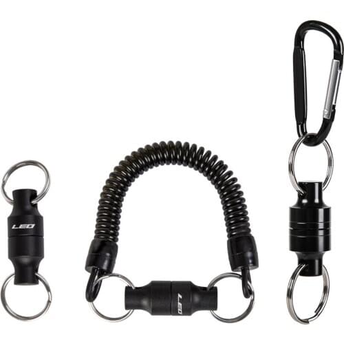 Fly Fishing Magnetic Net Release Holder with Hanging Buckle Magnet Net Gear Fishing Tool Fishing Tackle Fish Grip Retention Rope
