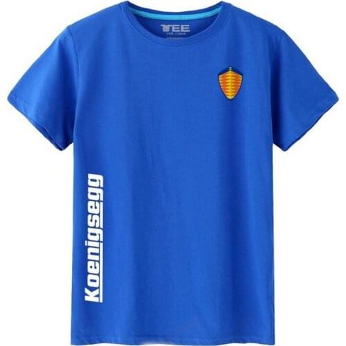 2021 New Summer SOLID Colour for Koenigsegg T-shirt man round collar short sleeve T shirt men fashion tshirt short sleeves A