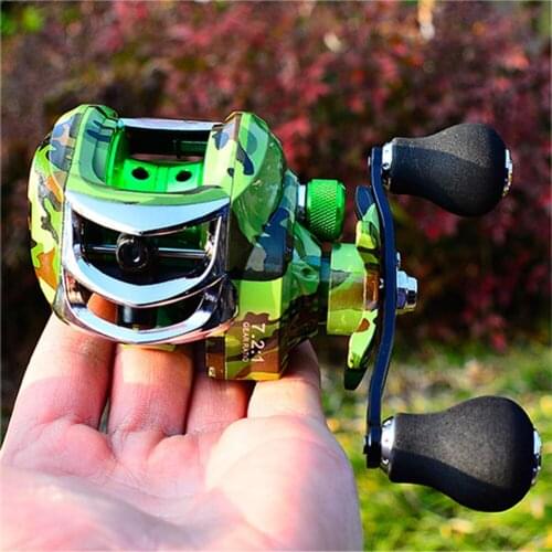 Bearings Big Trolling Fishing Reels Ultralight Baitcasting Reel 10kg Max Drag 7.2/1 High Speed Gear Ratio Reel