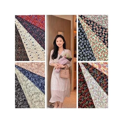 Chiffon yarn Floral Fabric spring and summer dress shirt sand skirt clothing fabric