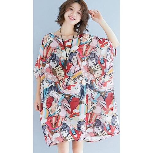 Chiffon Print Boat Neck Maternity Dress Clothings Pregnant Women Plus-Size 6XL Maternity Clothes For Pregnant Women 2021 Summer