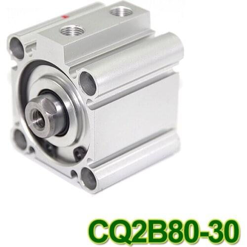 SMC Type CQ2B series CQ2B80-30 80mm bore 30mm stroke Double Action single rod thin Pneumatic Compact Cylinder high quality